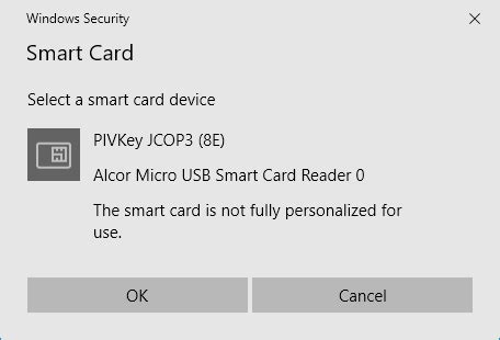 the smart card was not recognized error message|smart card not being recognized.